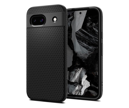 Etui do telefonów SPIGEN Liquid Air do Google Pixel 8a 5G Matte Black ACS07257